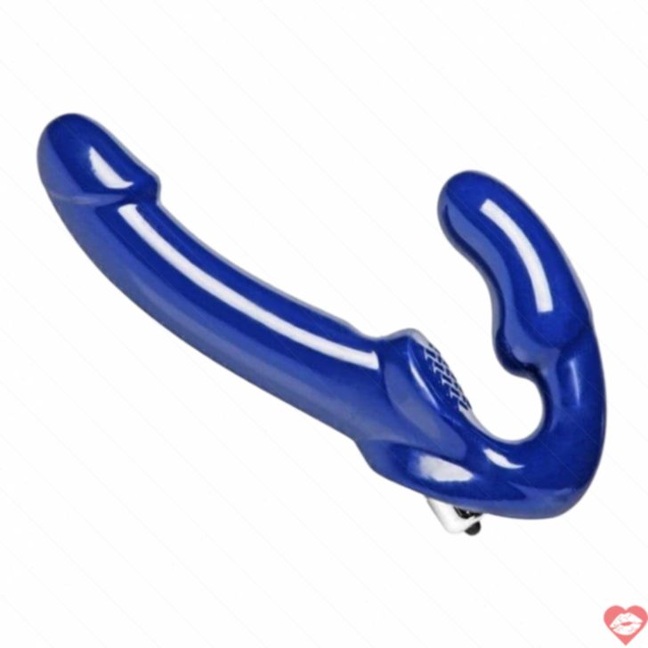 Strap-on không dây xanh rung XR Brands 15cm linh hoạt