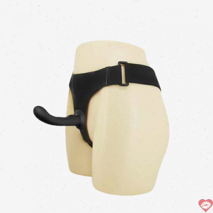 Baile Ultra Harness Strapon Đen Cong Gợi Cảm