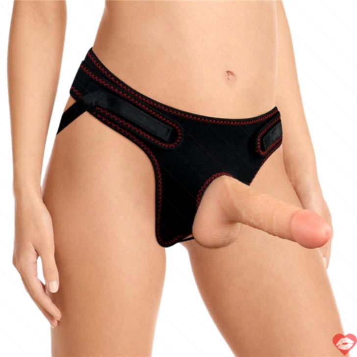 Lovetoy Strap-On 7 Đầu Bóng Da 18cm