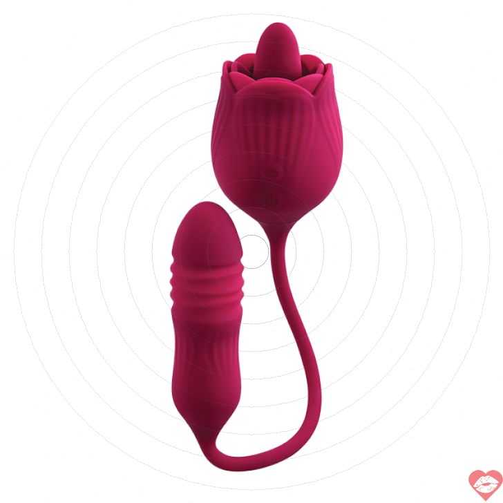 Evolved Wild Rose đỏ máy rung đôi cực phê 