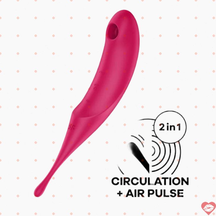 Twirling Pro Satisfyer Xoay Sóng Kép Cực Khoái 