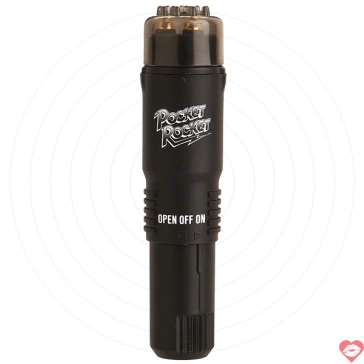 Pocket Rocket Doc Johnson Đen Mini Vibe Huyền Thoại Mạnh 