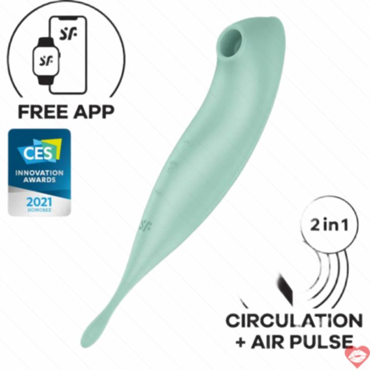 satisfyer twirling pro plus air wave rung đa chế độ 