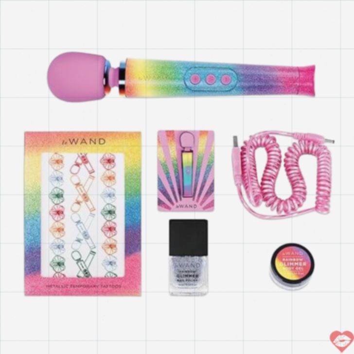 Le Wand Rainbow Petite Massager Cầm Tay Mạnh Mẽ